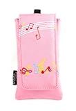 DURAGADGET Pink Pocket size Musical logo Mobile Phone Pouch / case / for No ....