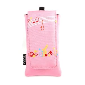 DURAGADGET Pink Pocket size Musical logo Mobile Phone Pouch / case / for Nokia Nokia X6, 16GN, Nokia X6 32GB, Nokia N900, N85, N86, music,Nokia 5800 XpressMusic , 2690, Nokia 7020,Nokia 6303i classic, 5230, X6, X3, Surge, N97 Mini, N97, N96, N95 8GB, N95, N900, N86, N85, N82, N81, N79, N78, N77, N76, E90, E75, E72, E71, E66, E65, E63, E55, E52, E51, 8800 Arte, 8600 Luna, 7900 Prism, 7705 Twist, E72 white, Nokia N86 8MP 5 year warranty