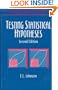 Testing Statistical Hypotheses (Springer Texts in Statistics)