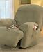 Stretch Pique Recliner Slipcover - Taupe