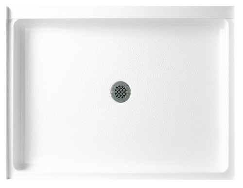Swanstone SS-3442-010 42-Inch by 34-Inch by 5-1/2-Inch Single Threshold Shower Floor, White Finish