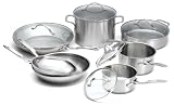 Calphalon Simply Stainless 12 Piece Cookware Set