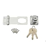 ハイロジック:鍵つき掛金錠 75ミリ 鉄 入数1個 00071456 ×5セット