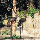 Brass Baron Large Crane Pair