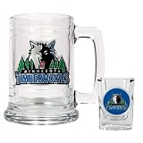Minnesota Timberwolves Beer Mug & Shot Glass Set