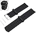 RAYSUN Replacement Black Anti-slip Silicone Watch Band for Motorala Moto 360 Smart Watch – 22mm Width (Silicone Black)