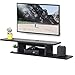 FITUEYES Wall Mounted Media Console,Floating TV Stand Component Shelfï¼ŒBlack Grainï¼ŒDS211801WB