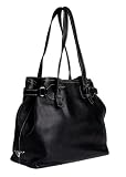 Prada BR1594 Black Leather Tote Handbag