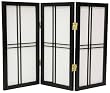 Smallest Little Room Dividers - 2ft. Double Cross Desktop Japanese Mini Shoji Screen - 4 Sizes, 6 Colors
