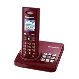 Panasonic KX-TG8220GR Schnurloses Telefon (mit Anrufbeantworter) rot