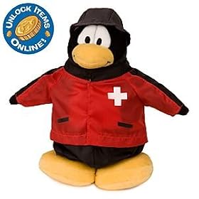 Disney Club Penguin 6 1/2'' Limited Edition Penguin Plush - Rescue Squad