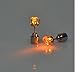 Esonstyle LED Earrings Glowing Light up Ear Drop Pendant Stud Stainless Multi-color