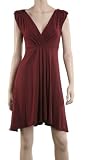 MAXSTUDIO SOYBEAN JERSEY EMPIRE WAIST SWING DRESS