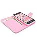 iphone 5C Case, Keep Calm and Sparkle Princess Credit ID Card Slot Holder Wallet Flip Phone Case With Stand --Retail Package W Screen Protector