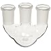 Chemglass CG-1522-01 Glass 100mL Round Heavy Wall 3 Neck Bottom Boiling Flask with 24/40 Standard Taper Outer Joint