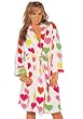 Robe Fuzzy Heart Print