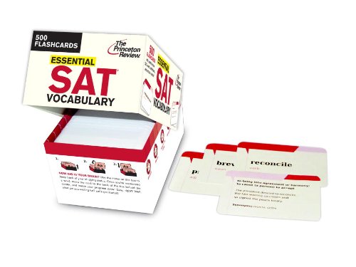 Essential SAT Vocabulary (Flashcards): 500 Flashcards (College Test Preparation)