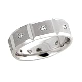 1/2 CT PRINCESS DIAMOND WEDDING RING MENS