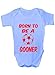 Print4U Born to Be A Gooner/Arsenal ~Baby Onesie Size 0-18 Months 0-3 Blue