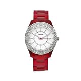 Fossil Women's ES2451 Stella Purple Resin Crystal Bezel Watch