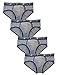 DAVID ARCHY Men's 4 Pack Manner Cotton Stylish Briefs