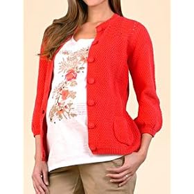A Pea in the Pod: 3/4 sleeve button front maternity cardigan