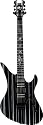 Schecter Synyster Custom Electric Guitar Gloss Black w/Pin Stripes (Pimp Stripe)