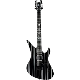 Schecter Synyster Custom Electric Guitar Gloss Black w/Pin Stripes (Pimp Stripe)