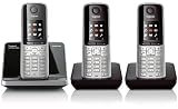 Produkt-Bild: Siemens Gigaset SX790 TRIO ISDN Telefon mit 3 Mobilteilen - schnurlos - stahlgrau Freisprechen Adressbuch f&uuml;r 500 Eintraege Metall-Tasten Mini-USB
