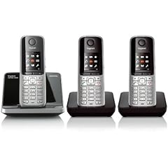 Siemens Gigaset SX790 TRIO ISDN Telefon mit 3 Mobilteilen - schnurlos - stahlgrau Freisprechen Adressbuch f�r 500 Eintraege Metall-Tasten Mini-USB