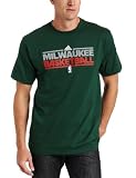 NBA Milwaukee Bucks Practice Short Sleeve Tee (Dark Green, Medium)