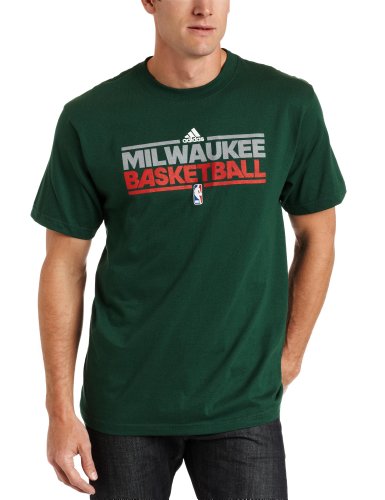 NBA Milwaukee Bucks Practice Short Sleeve Tee (Dark Green, X-Large)