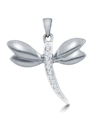 0.03 cttw. Round Diamond Ladies Butterfly Pendant 10K Yellow Gold