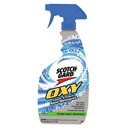 3M Products - 3M - Scotchgard OXY Carpet Cleaner & Stain Protector, 22 oz. Trigger Spray Bottle - Sold As 1 Each - Cleans toughest stains with powerful oxygen-plus solution. - Resists dirt so carpets stay clean longer. - ScotchgardTM stain-blockers protect carpet. - Doesn't leave dirt-attracting sticky residue. - Removes tough stains caused by juice, foods and pets while leaving a fresh fragrance and neutralizing odors.