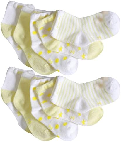 Newborn Baby Cute Cartoon Bedsock Anti-slip Socks Shoes Boots 1-3 Years Yellow
