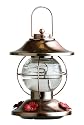 Avant Yarde Lantern Style Hummingbird Feeder, Rustic Metal and Glass, 14 3/4 Inches High