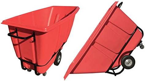 2pcsx 1/2 cu.yd. Polyethyene Dump Truck, load 850lbs, 10x2.5" wheels with Galvanized Hub, 3x1-3/8" caster
