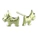 Kid's 10K Dog Stud Earrings
