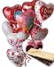 12 Mylar Balloon Bouquet with Chocolates, Romantic