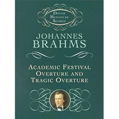 Academic Festival Overture and Tragic Overture (Dover Miniature Scores)