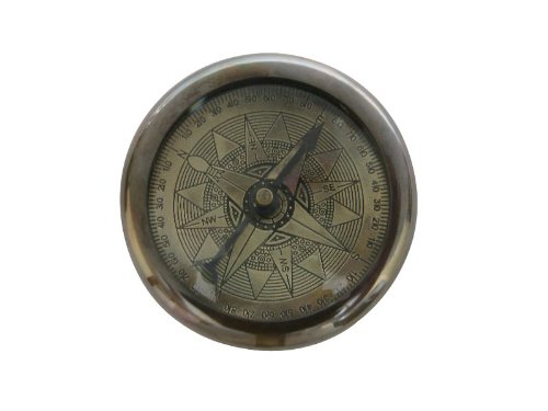 Sphere Compass - Antique Brass Finish