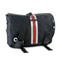 DadGear Center Stripe Diaper Bag Messenger in Red