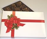 Scott's Cakes 1/2 lb. Chocolate Raspberry Hazelnut Balls in a Ribbon n Holly Box