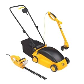 JCB-EM3213K Garden Care Kit inc. Rotary Mower 1300W, Grass Trimmer 300W and Hedge Trimmer 550W
