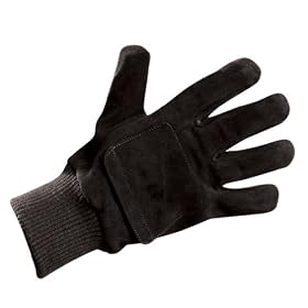 Glove Cold Weather Suede Black Xlarge