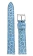 Watch band Genuine Crocodile Strap 14mm Light Blue