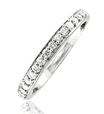 14k White Gold Diamond Wedding/Anniversary Ring Band (HI, I2-I3, 0.33 carat)
