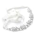 Swarovski Crystal Bridal Headband with Ribbon