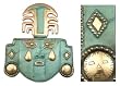 Copper mask, 'Tears of a God' Copper mask, 'Tears of a God'