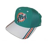 Miami Dolphins 2-Stripe Baseball Cap - Adjustable, Officially Licensed National Football League Baseball Cap